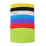 PM 2.5 Aktivkohlefilter, austauschbare Anti-Dunst-Filtration, 5-lagige Filtration, für Staub, Verschmutzung und Tröpfchen. Neotrims UK, Schwarz, 2 Filter