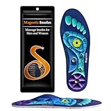 Magnetische Einlegesohlen Akupressur – Orthopädische Schuheinlagen zur Fußgewölbeunterstützung, Verbesserte Durchblutung & Komfort für Alltag, Arbeit und Sport, 1 Paar