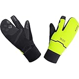 GORE WEAR Thermo Split Handschuhe, GORE-TEX INFINIUM, 7, Schwarz/Neon-Gelb