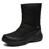 TLOLA Winterstiefel Herren Wasserdicht Winterschuhe Warm Gefüttert Schneestiefel Leicht Wanderschuhe Trekkingschuhe Rutschfest Stiefel Herren Arbeiten Ski Outdoor Boots Herren