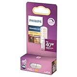 Philips LED Standard Brenner, Ersatz für 40W Halogen, G9 Sockel, warmweißes Licht 2700K, dimmbar