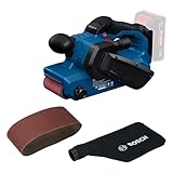 Bosch PRO 18V System Akku-Bandschleifer GBS18V-75 (inkl. 80er Gitterschleifband, Staubbeutel)