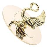 TOPPERFUN Metallkerzenabdeckung Dochte Kerzenlöscher Kerzenhalter hohe Leuchterhalter Dochtschneider Dochtlöffel apagador de velas Flammenlöscher Wachswärmerlampe Rostfreier Stahl Golden