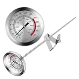 Supvox Edelstahl Grillthermometer mit Zeiger Lebensmittel Temperaturfühler für Frittierte Speisen Bratenthermometer für Hähnchen Bbq