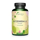 KATZENKRALLE Kapseln Vegavero® | 500 mg Uncaria tomentosa EXTRAKT (10:1) | 180 Kapseln | 3% Alkaloide | Cat’s Claw | VEGAN | Ohne Zusatzstoffe