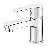 Ibergrif Wasserhahn Bad Chrom - Kompakte Mischbatterie für...