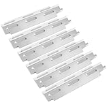 GFTIME 35.5CM Edelstahl Brennerabdeckung für EL Fuego Dayton 4 Brenner, Broil-Master Gasgrill 4+1, Flammenverteiler, BBQ Aromaschienen Zubehör, 6 Stück