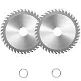 2 Stück Sägeblatt Top Qualität Kreissägeblatt, 4.5' Winkelschleifer-Sägeblatt, 40 Zähne Aluminium Kupfer, Hartmetall Säge Holz Trennscheibe, Hochwertiges Tischkreissäge Sägeblatt für Winkelschleifer