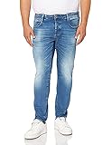 G-STAR RAW Herren 3301 Slim Fit Jeans, Blau (authentic faded blue 51001-B631-A817), 32W / 32L