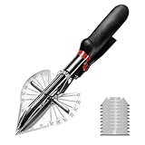 kelav Multi-Winkel Gehrungsschere mit 10 Ersatzteile, Mehrwinkel Schneidwerkzeug 45-135 Grad für PVC Holz Kunststoff, Zuschneideschere mit Rutschfestem Griff
