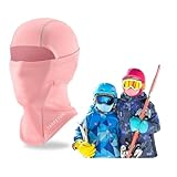 TOFLANTUR Sturmhaube Kinder Winter - Warm Winddicht Skimaske- Balaclava Sturmmaske für Jungen Radfahren, Skifahren, Fahrrad (DE/NL/SE/PL, Alphanumerisch, Einheitsgröße, Rosa)