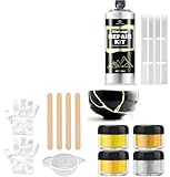 Kintsugi Reparatur Set, Gold Porzellankleber zur Reparatur Reparatur Zerbrochene Keramik, Glas, Untertassen, Keramikkleber Reparieren Sinnvolle Geschenke & Handwerk shandwerk, Perfekt für Anfänger