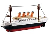 Sluban Klemmbausteine SlubanM38-B0576 SL95336, Kleiner Bausatz (194 Teile) [M38-B0576], Spielset, Klemmbausteine, Schifffahrt, mit Spielfigur, Titanic, bunt