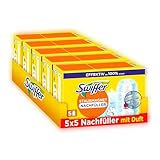 Swiffer Staubmagnet Nachfüllpackung, 25 Tücher (5×5) mit Febreze-Duft, Fängt Und Schließt 3-mal Mehr Staub Und Haare Ein Als Herkömmliche Staubwedel