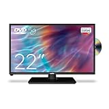 Cello C2220FSDE 22' (54,6 cm Diagonale) Full HD LED TV mit eingebautem DVD Player und DVBT2 S2 Triple Tuner, Schwarz