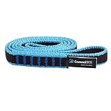 CAMNAL Bandschlinge Professionelle Kletterschlingen aus 16 mm Polyamid, UIAA- und CE Zertifiziert, Zugfestigkeit von 22 kN Rundschlinge (Blau, 60cm)