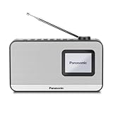 Panasonic RF-D15EG-K Tragbares DAB+/FM Digitalradio mit Bluetooth, 2,4 Zoll TFT LCD-Display, 3W 5cm Lautsprecher, Schlaf-, Wecker- und Uhrfunktion, Schwarz