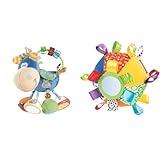 Playgro Plüschrassel Pferd Klipp Klapp Bunt Schmuseball Loopy Loops Babyspielsachen, Lernspielzeug, BPA-frei