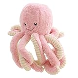 YQYCE 18 cm Pinkes Octopus Kuscheltier, Weiches Plüschtier, Weiches Meeresplüschtier, Beruhigendes Spielzeug Mit Sensorischer Förderung, Geburtstage