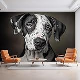 Generisch Tapete Hund, Fototapete Dalmatiner Welpe, Vliestapete für Schlafzimmer Wohnzimmer, Wand Deko Tapeten, Wandverkleidung 100x70 cm D&O45
