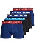 JACK & JONES Herren Jaclee Trunks 5 Pack Boxershorts, Surf The Web, XL EU