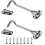 oumuik Sturmhaken, Haken Schloss Edelstahl 2St,Kabinenhaken...