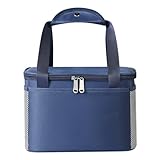 Ruccy Kleine Kühltasche Klein, 14L Lunchtasche, Lunch Bag Wasserdicht Ölbeständig, Thermotasche für Arbeit, Schule, Reisen, Camping, Outdoor et Picni（Blau）