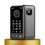 Sprachübersetzer-Gerät, Zwei-Wege-Echtzeit-Sprachübersetzung, unterstützt 150 Sprachen, KI-Chat-Rollenspiel-Roboter, Online/Offline- und Aufnahme- und Fotoübersetzung mit 11,9 cm (4,7 Zoll)