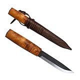 Helle Dreilagen-Carbonstahl Messer, Modell Viking, Carbon Steel, 22.0 cm