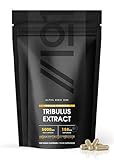 Tribulus Terrestris-Extrakt 5000 mg – hochwirksame 95% Saponine – 120 vegane Kapseln (Vorrat für 4 Monate) – von Alpha01