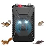 Geulieby Marderschreck Auto, Effektive Ultraschall Marderabwehr mit Blinklicht, Marderschreck Anschluss USB oder Batteriebetrieb, Marderschutz für Motorraum, KFZ, Dachboden, Haus, Garten