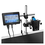 OUHFCASN Automatische 12,7-mm-Tintenstrahl-Kodierungsmaschine, Fließbandproduktionsdatum, Chargennummerndrucker, Online-Druck von Verpackungsbeutelkappen Leicht und praktisch