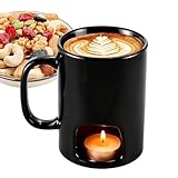 Generico für Fondue - Schokoladenfonduetassen, Schokoladenbutterwärmer aus Keramik, tragbare Tassen für heiße Töpfe für Fische, Vorspeisen, Saucen, Käse, Süßigkeiten, Bonbons