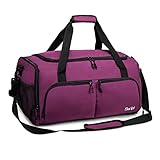 Sucipi Sporttasche Damen Reisetasche Sporttaschen mit Schuhfach & Nassfach Weekender Tasche Wasserdicht für Fitness Sport Training Reise als Gym Bag Schwimmtasche Strandtasche Saunatasche Violett