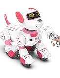 Luyiilo Roboter Hund für Kinder, Interaktives Stunt Roboterhund Spielzeug Programmierbarer Ferngesteuertes Welpe, Intelligentes Spielzeughund für Kinder Geschenk