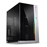 Lian Li O11Dynamic XL (ROG Certified) E-ATX Dual Chamber Desktop Gehäuse Midi-Tower, Gaming PC Gehäuse mit Seitenteil und Front aus Tempered Glass, Vertikale Grafikkartenmontage, 285 x 513 x 471 mm