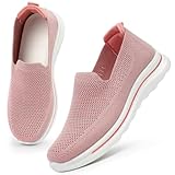 OFFCUP Slip On Sneaker Damen, Laufschuhe Sportschuhe Mesh Turnschuhe, Freizeitschuhe Straßenlaufschuhe Barfußschuhe Damen Walkingschuhe Joggingschuhe Leichte Atmungsaktiv Schuhe Fitness