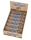 WEIDER Whey Wafer Proteinriegel 35g, Schoko, knusprige Eiweiß Waffeln mit Schokoladenüberzug, zuckerarm mit nur 0,7 g Zucker pro Waffel, leckerer Fitness Snack, Box mit 12 x 35 g