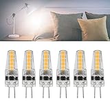 EIMSOAH 10 Stück G4-LED-Lampen, G4-Bi-Pin-Sockel-Glühbirnen, Lampenersatz, 3000 K AC 12–24 V, 2 W Bi-Pin-Sockel, Dimmbar für Kronleuchter, Deckenlampe, Tischlampe