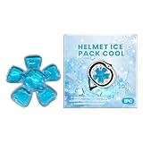 Tragbares Kühlkissen – kühlende Gelfüllung für Helm – weiches flexibles Futter für Mütze, wiederverwendbarer Eisbeutel von 20 cm, Zubehör Comfort Rin