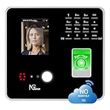 NGTeco Cloud Stempeluhr TC1 – 2.4GHz WiFi Zeiterfassung mit Fernbedienung, Software & App für iOS/Android, Inkl. 5 RFID Karten – Keine monatlichen Kosten
