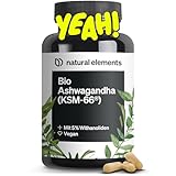 Bio-Ashwagandha – KSM-66® Premiumrohstoff (180 Kapseln mit überdurchschnittlicher Reichweite) – 5% Withanolid-Gehalt – laborgeprüft, vegan und hochdosiert