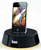 Divoom I-Base 1 Stereo Dockingstation für I-Phone,iPod und iPad,mit Nachtlicht schwarz