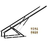 VEVOR Bett Lift Springaufbeschlag Bett aus Stahl, Bettbeschlag 152 cm Lang, Schwarz Hydraulische Bett Lift up Scharnier 60 kg Ladekapazität für Schlafsofas oder Betten mit Einer Größe von 1,5 x 2 m