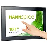 HANNspree HO105HTB 39,6cm (10,1') Open-Frame Multitouch-Monitor WXGA-Auflösung 350cd VGA HDMI Lautsprecher USB VESA Metall-Gehäuse