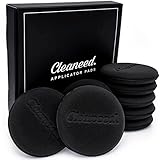 Cleaneed PREMIUM Applikator Pads [8 STÜCK] – Extra weich und Oberflächenschonend– Universal Einsatzbar, Ideal zur Auto Politur und Wachs, Lederpflege, Innenraum Schwamm, Polierpad, Applikationsschwamm