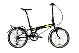 DAHON HIT klappfahrrad Erwachsene, Klapprad 20 Zoll Faltrad 6 Speed Gears Leichter Aluminiumrahmen， V Bremsen Folding Bike für Pendler und Reisen