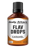 Body Attack Flavdrops zuckerfreie Aromatropfen Vegan ohne Aspartam Karamell 50 ml