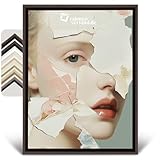 Rahmenversand® Schattenfugenrahmen nach Maß in verschiedenen Farben/Rahmen für Leinwand aus Holz/Handgefertigte Leerrahmen im klassischen Stil/Bilderrahmen für Leinwände