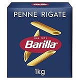 Barilla Pasta Klassische Penne Rigate n.73 aus hochwertigem Hartweizen immer al dente , (1 x 1 kg) 1er Pack